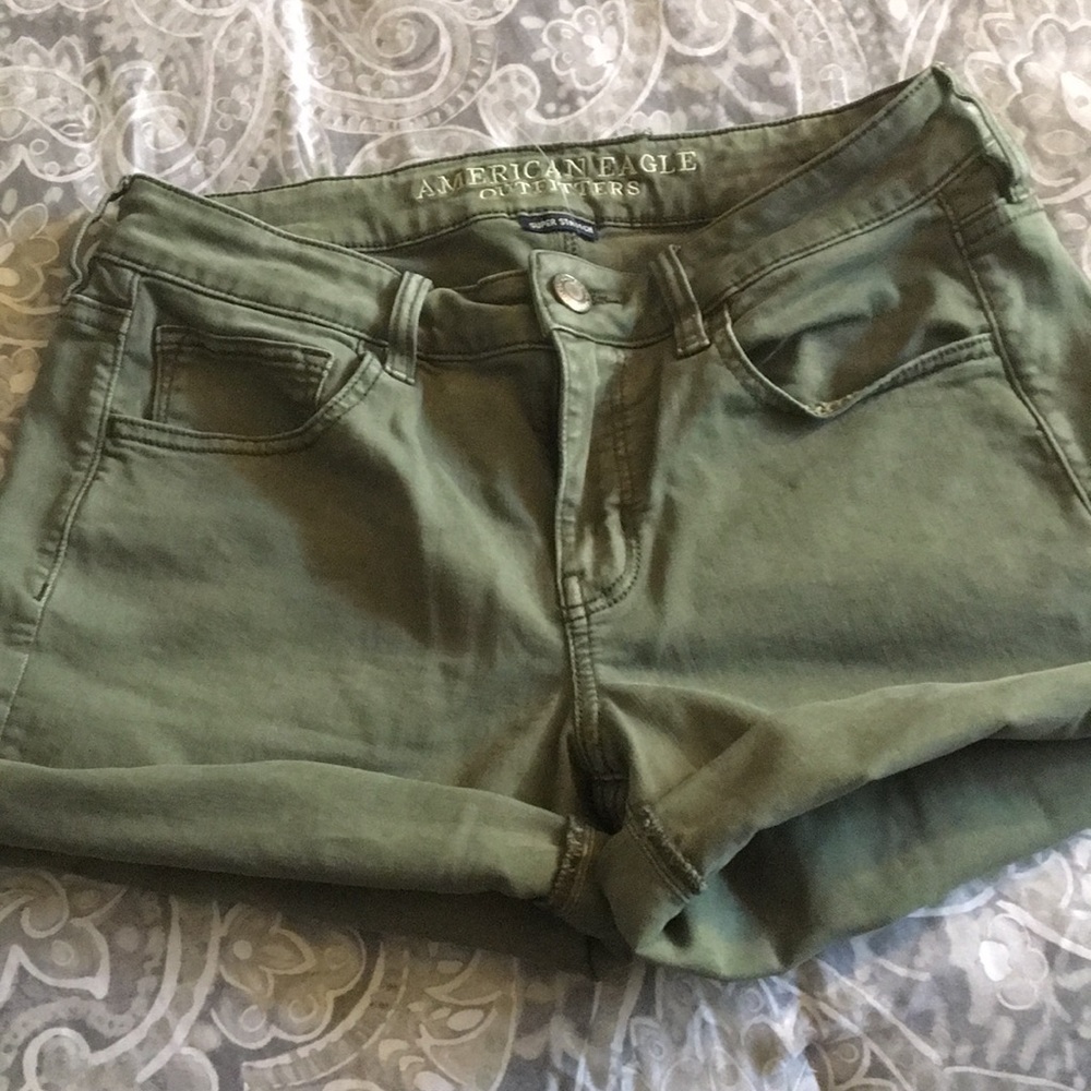American eagle midi shorts
